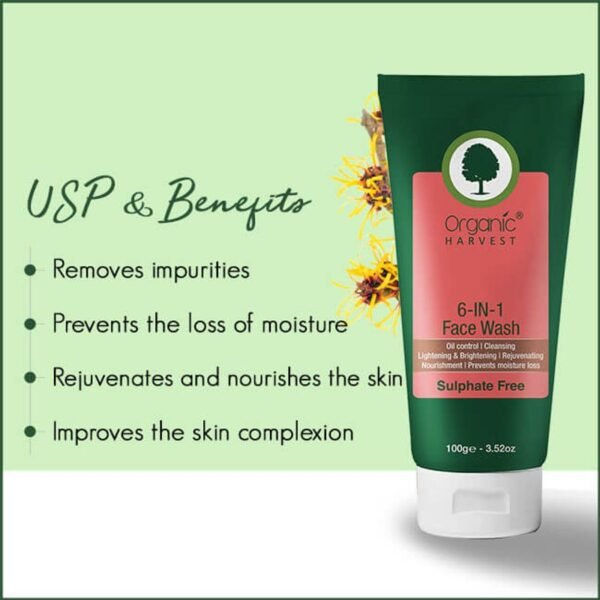 Organic Harvest 6-in-1 Face Wash